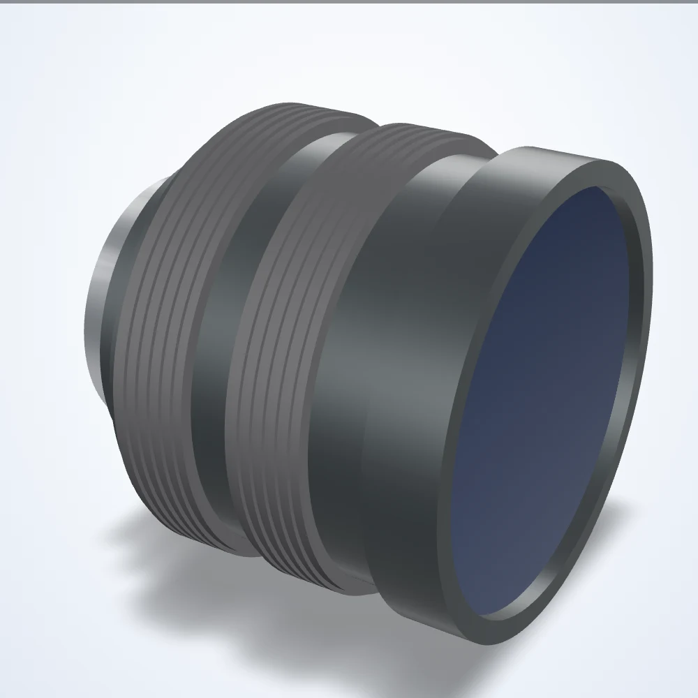 obiettivo 5 mm, 2/3", C-mount, messa a fuoco posteriore 10.0 mm in aria (LS-FFL-0211)