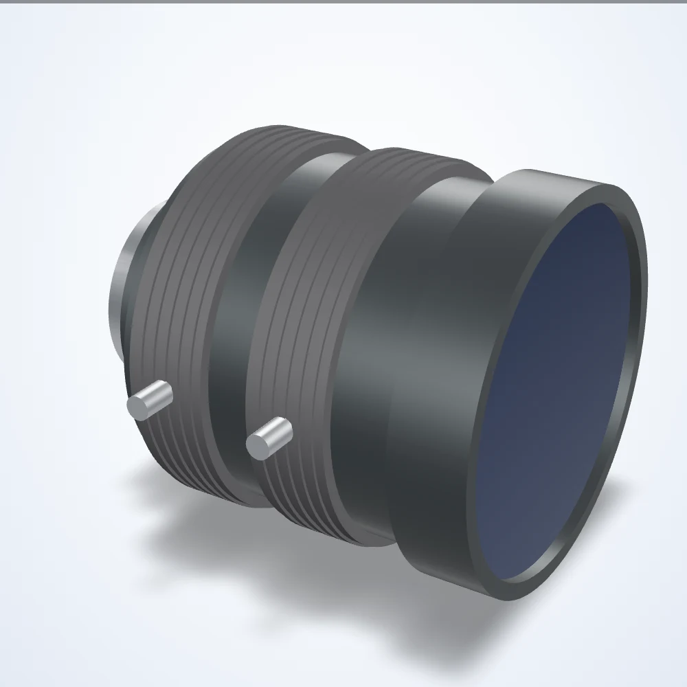 Lente de 50 mm, 2/3", C-mount, diámetro frontal de 51 mm (LS-FFL-0117)